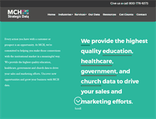 Tablet Screenshot of mchdata.com